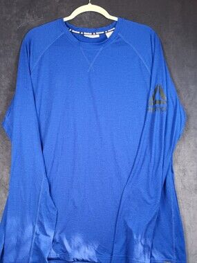 Reebok Long Sleeve Athletic Tee - Royal Blue Xl